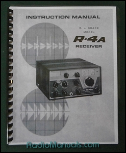 Drake R-4A Instruction manual: 11" x 17" Foldout Schematic Drake R-4A Instruction manual: 11" x 17" Foldout Schematic